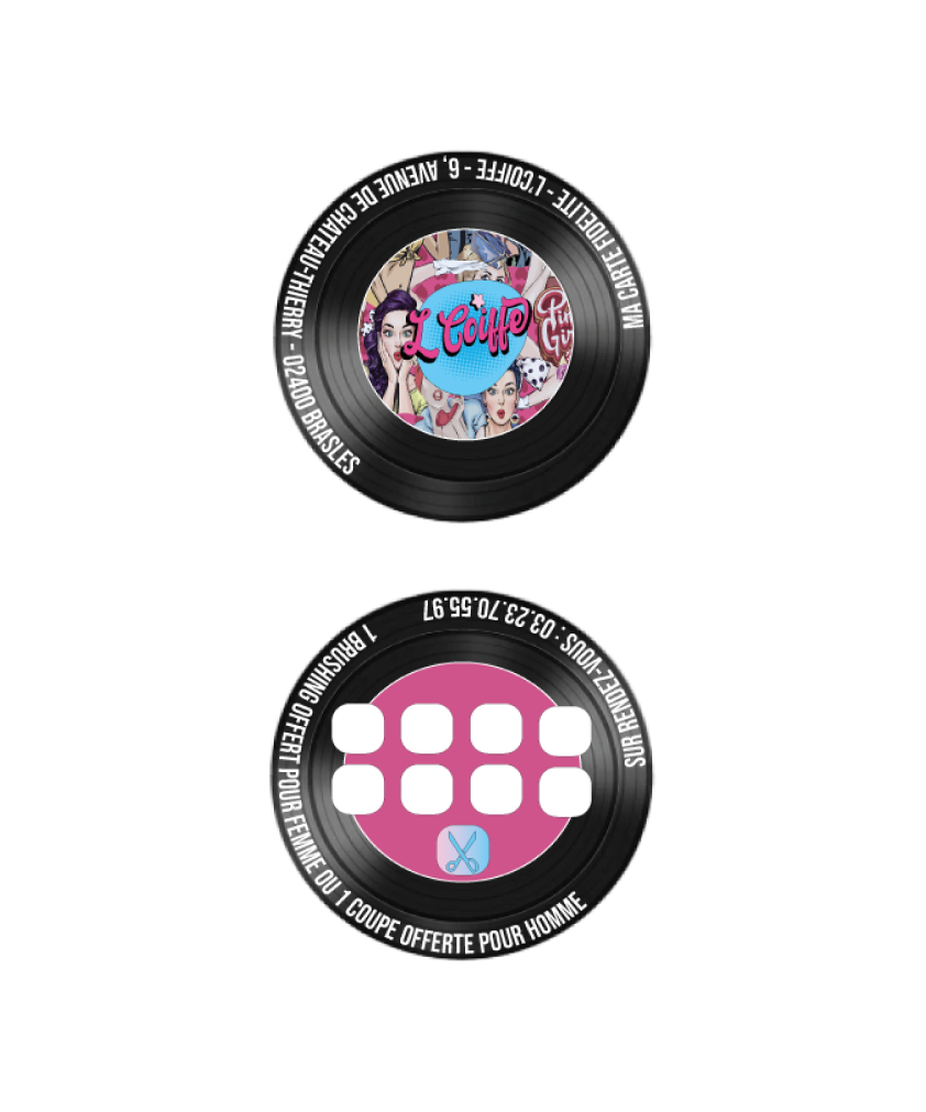 carte de fidélité l'coiffe